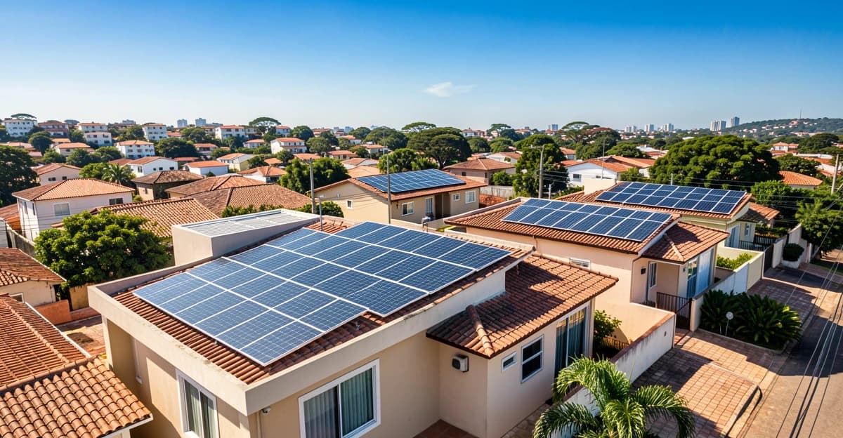 Instalação de painéis solares em Ferraz de Vasconcelos, SP — Solar King+